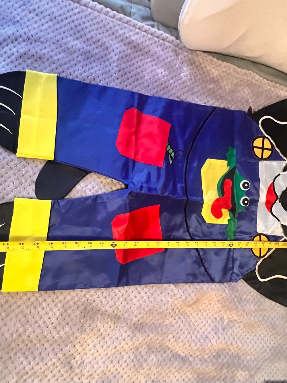 Vintage 1990s Country Puppy Large Decorative House Flag Appliqué 48” Banner